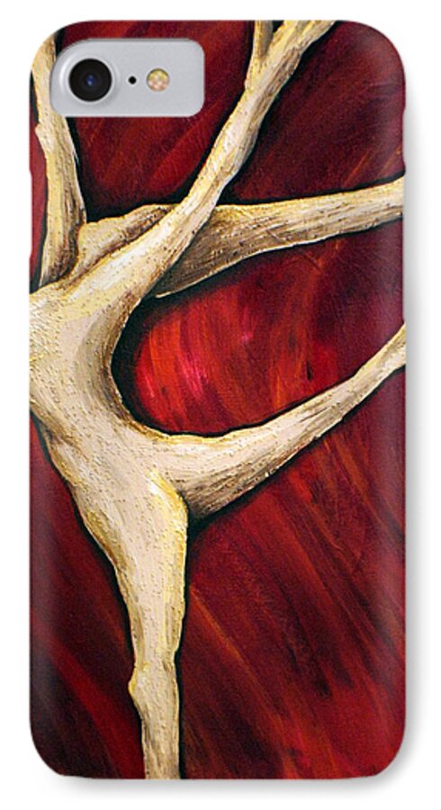 Tree iPhone 8 Case featuring the painting Tree Spirit by Meganne Peck
