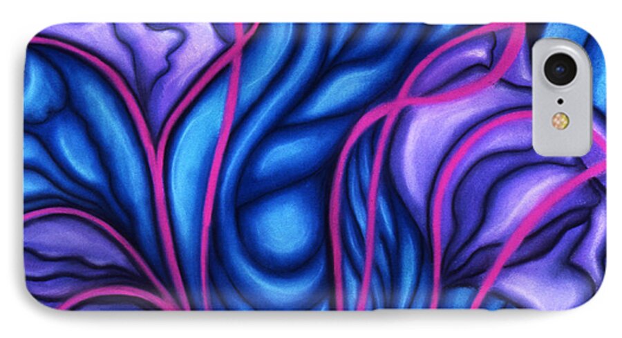 Abstract iPhone 8 Case featuring the pastel Trio by Susan Will