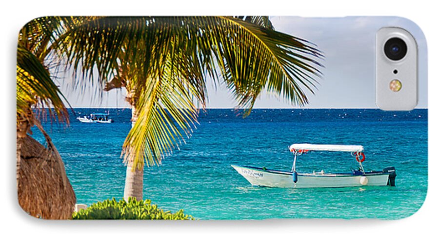 Cozumel iPhone 8 Case featuring the photograph Turquoise waters in Cozumel by Mitchell R Grosky