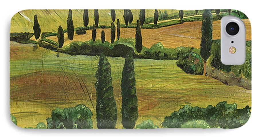 Tuscany iPhone 8 Case featuring the painting Tuscan Dream 1 by Debbie DeWitt