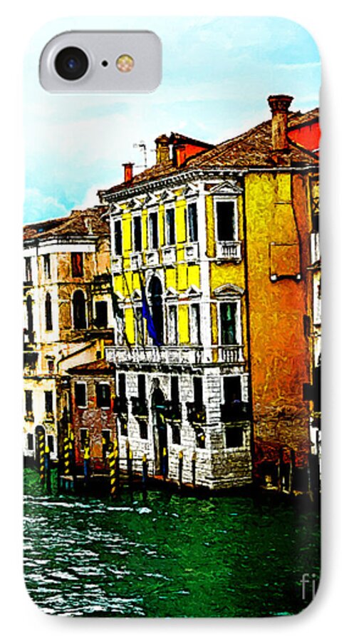 Zedi iPhone 8 Case featuring the digital art Venice - Venezia by - Zedi -