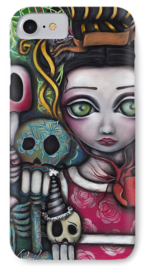 Frida Kahlo iPhone 8 Case featuring the painting Viva La Vida by Abril Andrade