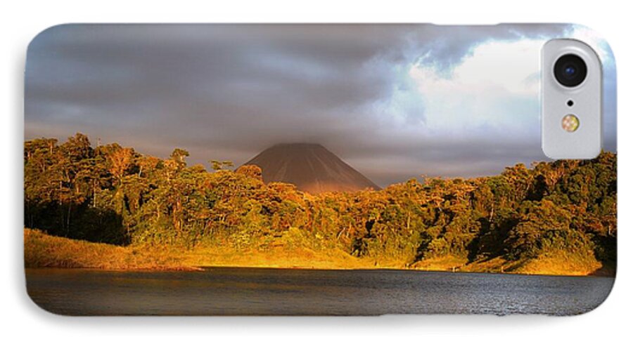 Volcano Lake iPhone 8 Case featuring the photograph Volcano Lake by Julia Ivanovna Willhite