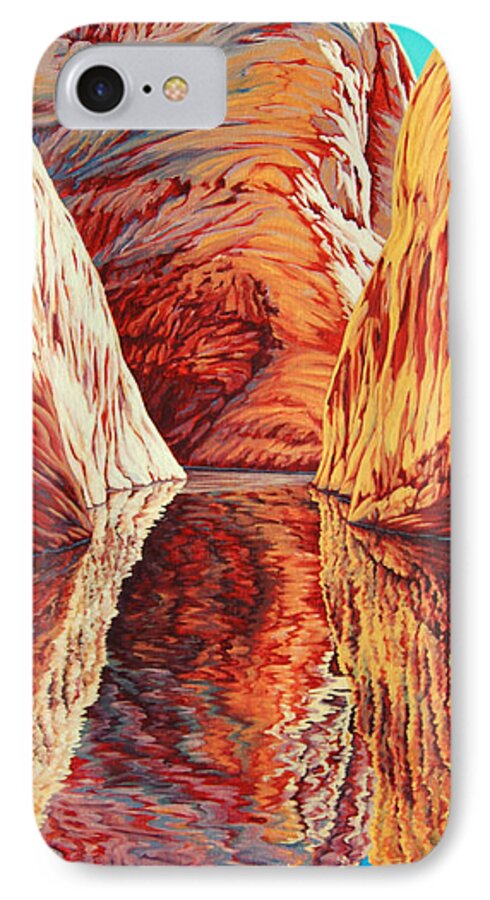 Lake iPhone 8 Case featuring the painting West Passage by Cheryl Fecht