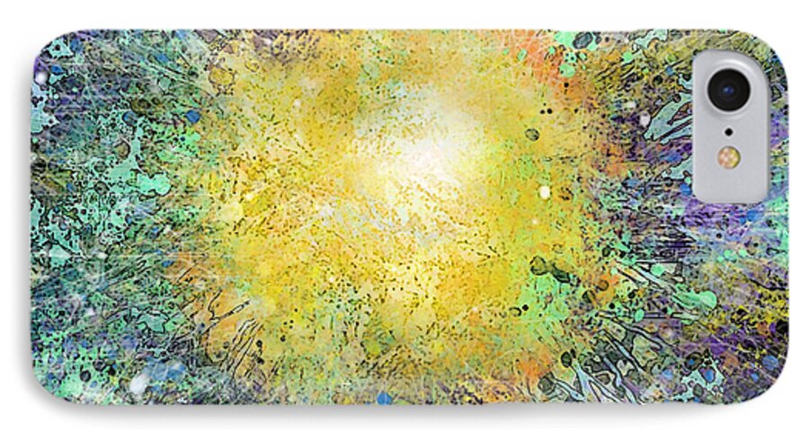 Sun iPhone 8 Case featuring the digital art What Kind of Sun VII by Carol Jacobs