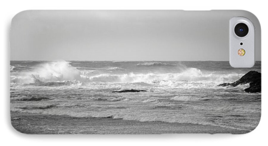Beach iPhone 8 Case featuring the photograph Wind Blown Waves Tofino by Roxy Hurtubise