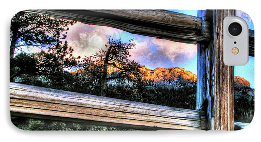 Twin Sisters iPhone 8 Case featuring the photograph Window to Twin Sisters by Craig Burgwardt