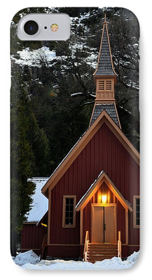 Yosemite Chapel iPhone 8 Case featuring the photograph Yosemite Chapel by Mike Ronnebeck