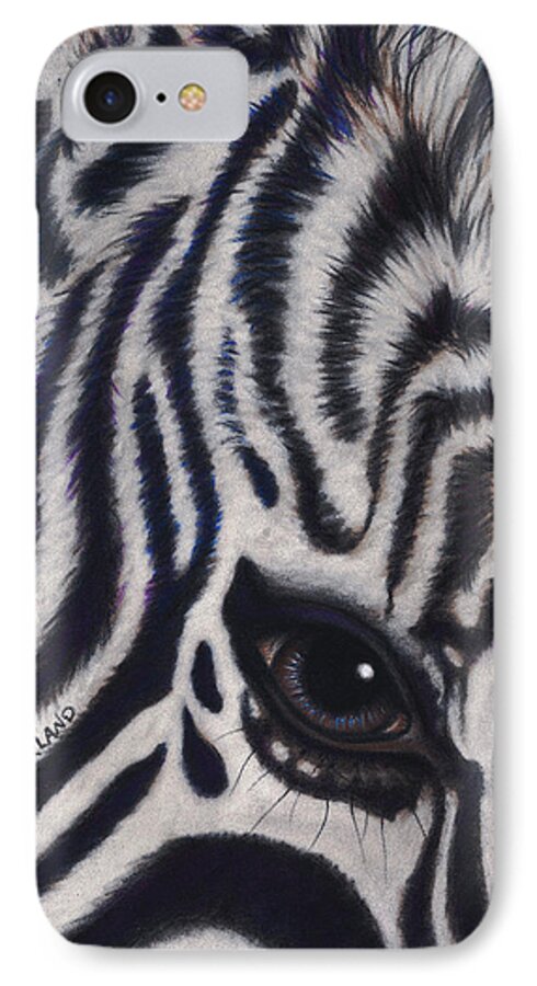 Pastel iPhone 8 Case featuring the painting Zatari by Lori Sutherland