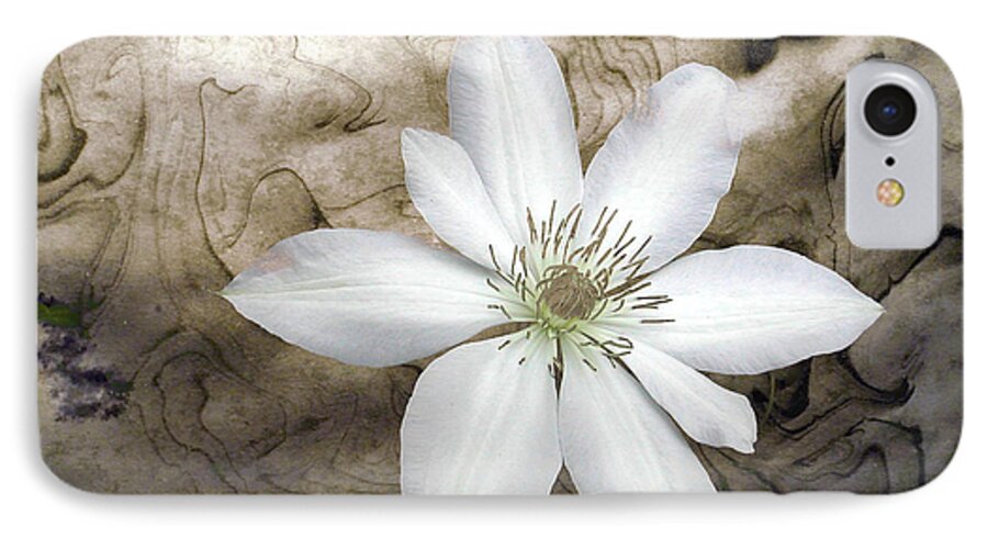 Digital iPhone 8 Case featuring the photograph Clematis by Richard Ortolano