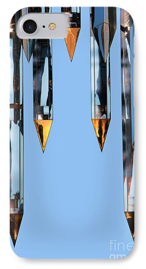 Crystal Cathedral Tower Points iPhone 8 Case featuring the photograph Crystal Cathedral Tower Points by Mariola Bitner
