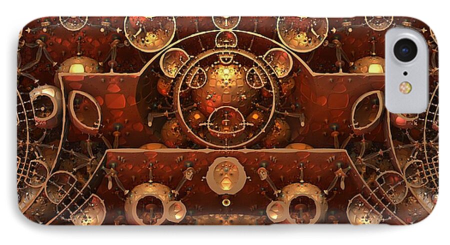 Mandelbulb iPhone 8 Case featuring the digital art In the Grand Scheme of Things by Lyle Hatch