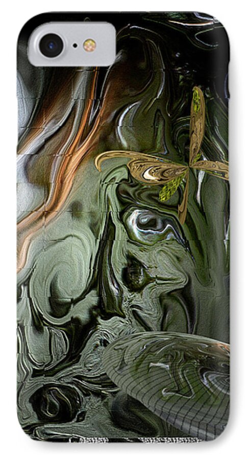 Digital Art iPhone 8 Case featuring the painting Misbehaving Somewhere by Marie Jamieson