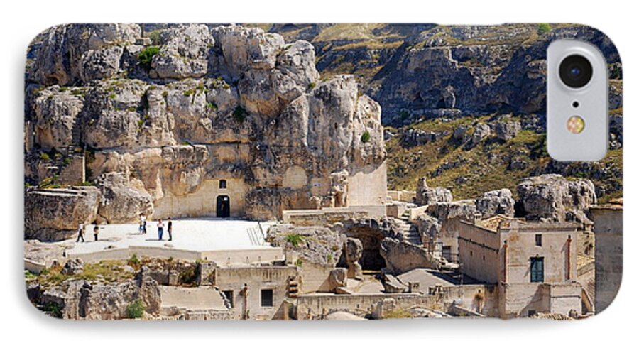 Italy iPhone 8 Case featuring the photograph Rock Church Santa Maria Idris by Caroline Stella