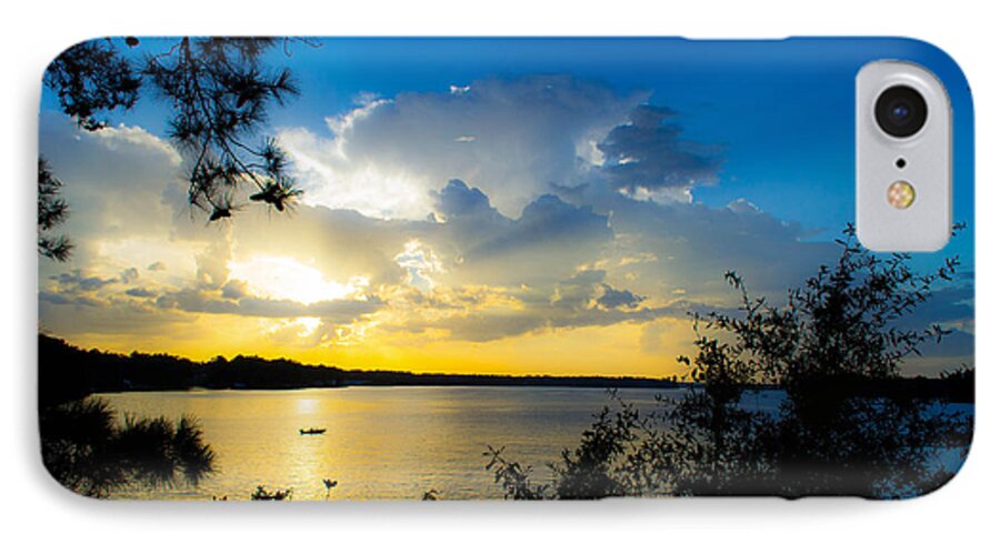 Lakes iPhone 8 Case featuring the photograph Sunset Fishing by Shannon Harrington