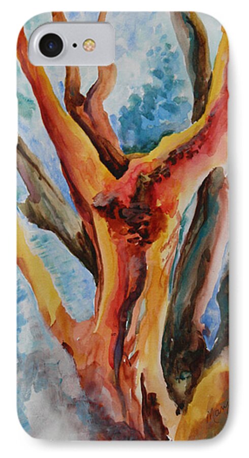 Trees iPhone 8 Case featuring the painting Symphony of Branches by Mary Beglau Wykes