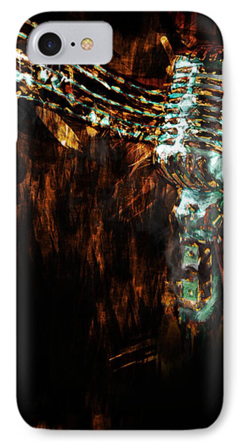 Music iPhone 8 Case featuring the painting Twinkle Twinkle by Adam Vance