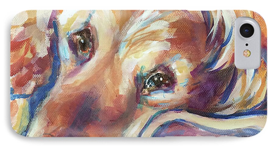  iPhone 8 Case featuring the painting Annie #1 by Judy Rogan