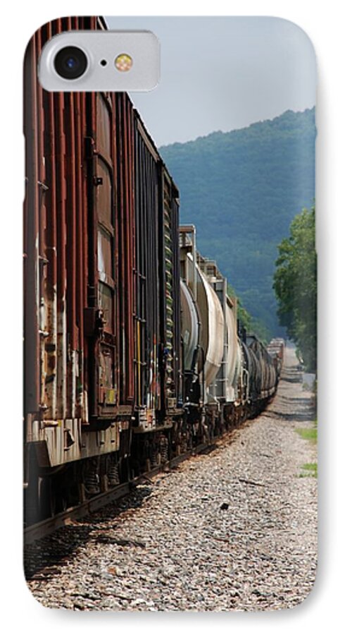 Train iPhone 8 Case featuring the photograph Freight Train #1 by Kenny Glover