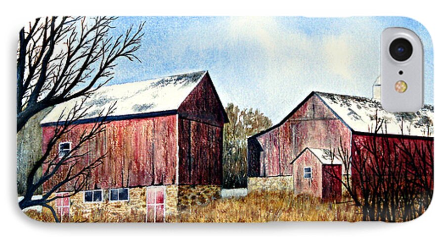 Farms iPhone 8 Case featuring the painting Still Standing by Thomas Kuchenbecker