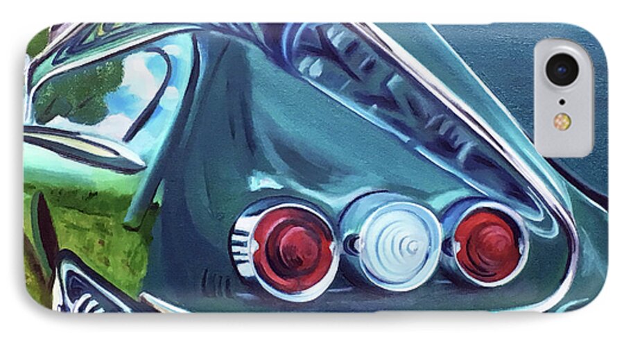 #reflections iPhone 8 Case featuring the painting 1958 Reflections by Dean Glorso