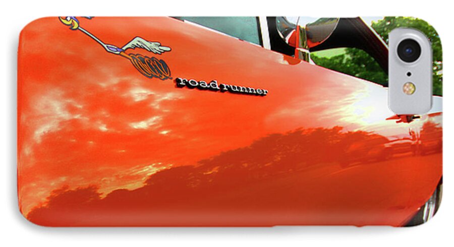 1969 iPhone 8 Case featuring the photograph 1969 Plymouth Road Runner 440 Roadrunner by Gordon Dean II