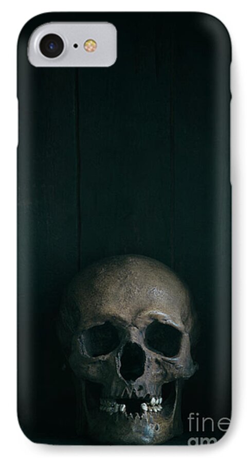Skull iPhone 8 Case featuring the photograph Human Skull #2 by Lee Avison