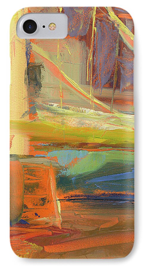 Bridge iPhone 8 Case featuring the painting Untitled #234 by Chris N Rohrbach
