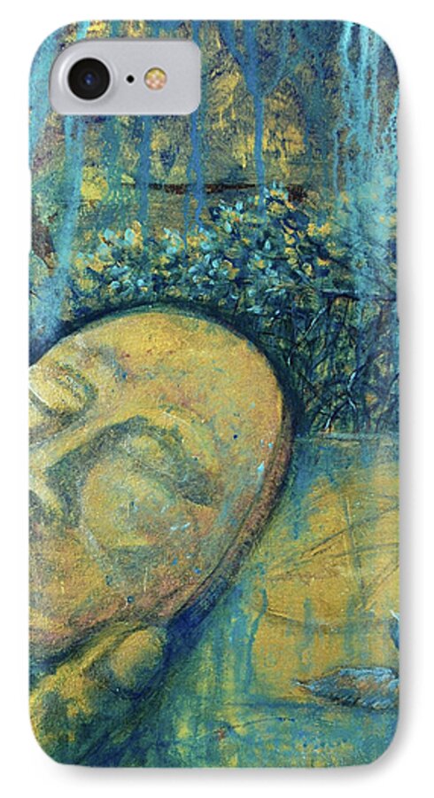Florida Tropics iPhone 8 Case featuring the painting Ace of Coins by Ashley Kujan
