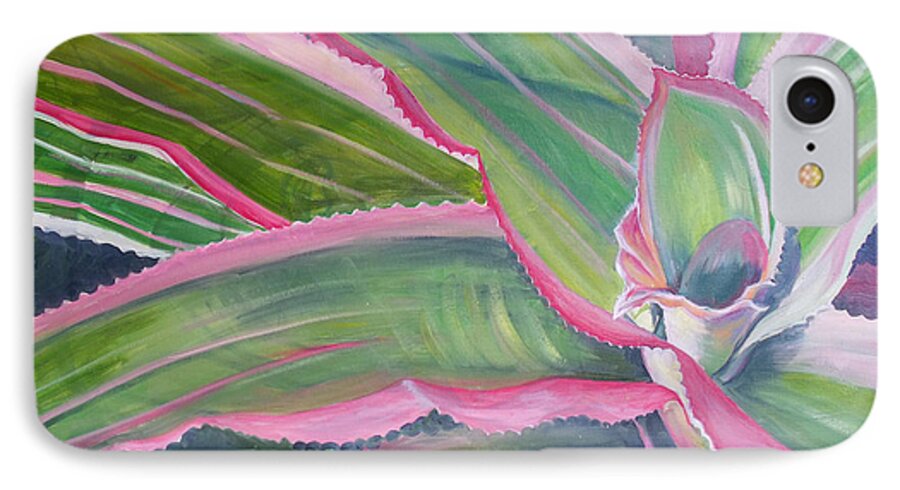 Agave iPhone 8 Case featuring the painting Agave by Lynne Haines