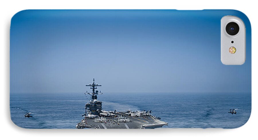 Marine iPhone 8 Case featuring the photograph Aircraft from Carrier Air Wing by Celestial Images