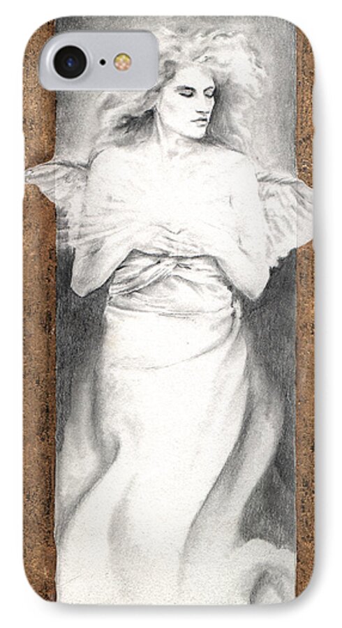 Angel iPhone 8 Case featuring the painting Angel of Light by Ragen Mendenhall