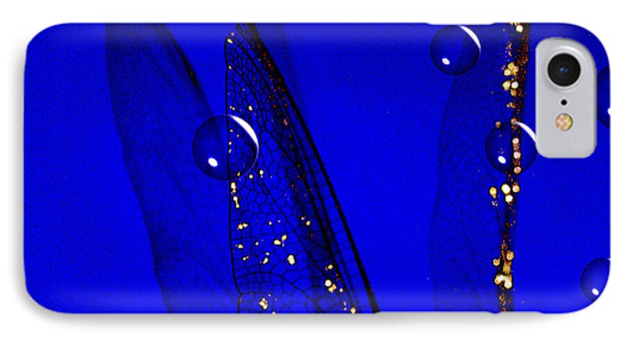 Wings iPhone 8 Case featuring the photograph Angels Wings Blue by Joyce Dickens