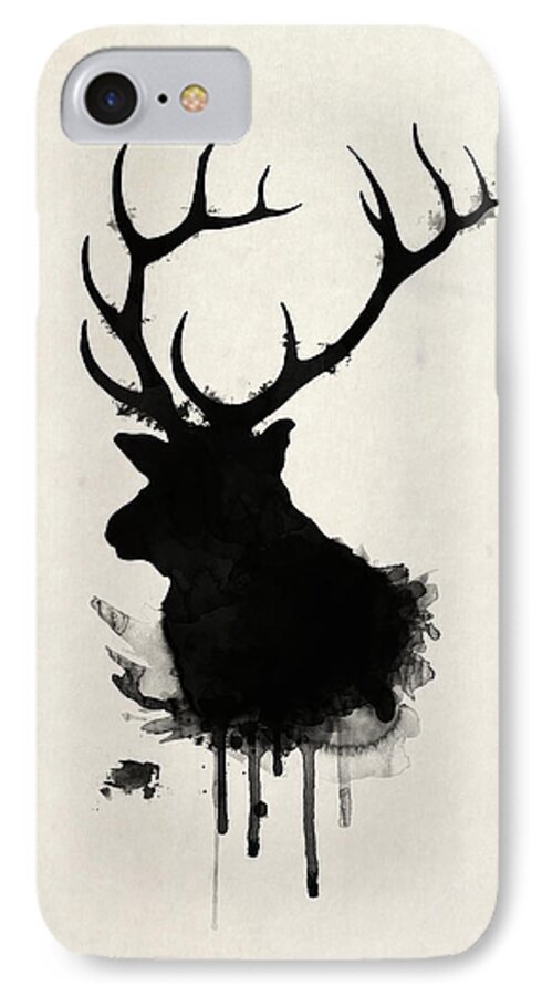 #faaAdWordsBest iPhone 8 Case featuring the drawing Elk by Nicklas Gustafsson
