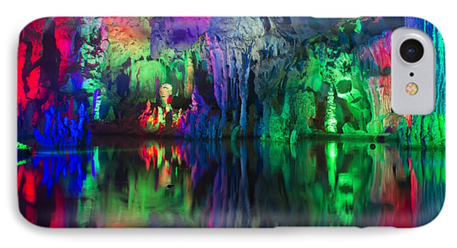 Cave China iPhone 8 Case featuring the photograph Assembly Dragon Cave by Wade Aiken