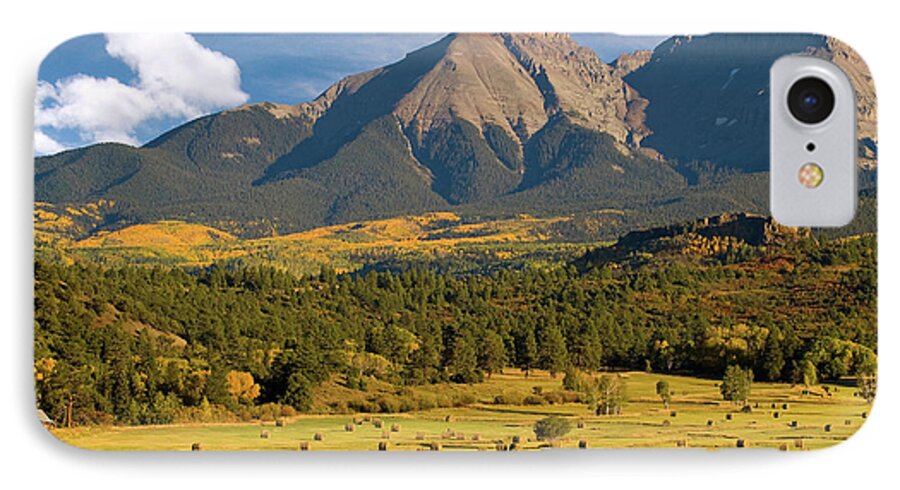 Colorado iPhone 8 Case featuring the photograph Autumn Hay in the Rockies by Steve Stuller