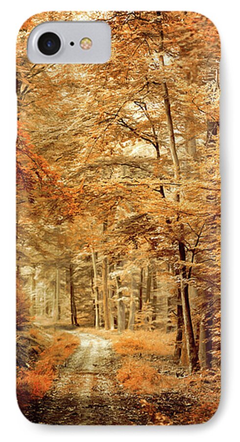 Forest iPhone 8 Case featuring the photograph Autumn Secret by Philippe Sainte-Laudy