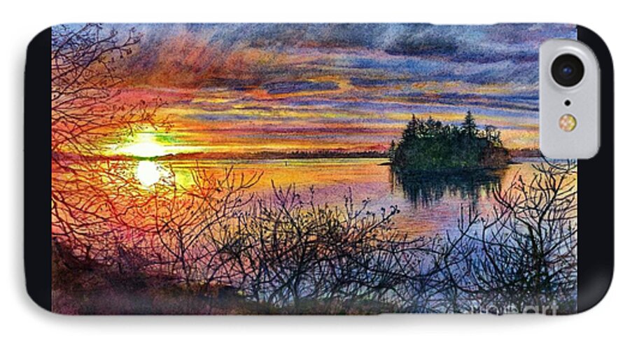 Cynthia Pride Watercolor Artwork And Paintings iPhone 8 Case featuring the painting Baby Island Glory by Cynthia Pride