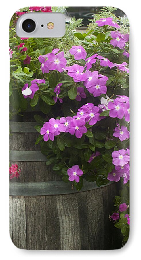 Barrel iPhone 8 Case featuring the photograph Barrel of flowers by Brian Kinney