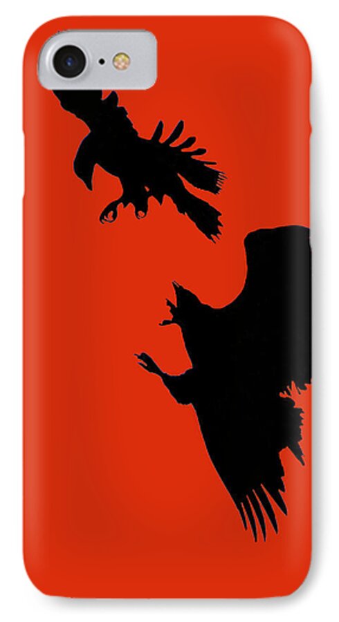 Samurai iPhone 8 Case featuring the photograph Battle of the Eagles by William Jobes