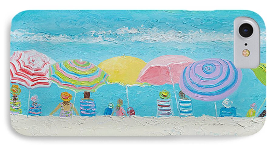 Beach iPhone 8 Case featuring the painting Beach Painting - Color of Summer by Jan Matson