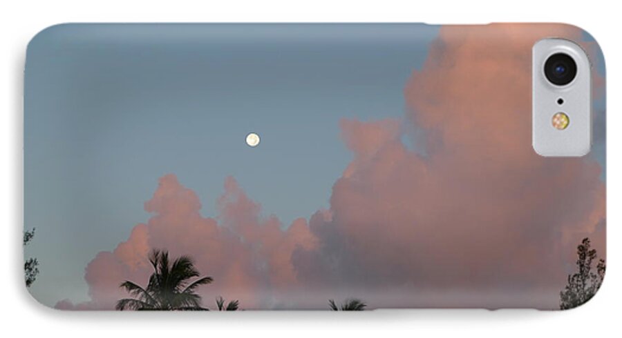 Richard Reeve iPhone 8 Case featuring the photograph Bermuda Morning Moon by Richard Reeve