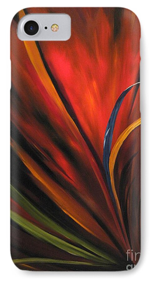 Impressionism iPhone 8 Case featuring the painting Bird of Paradise by Carol Sweetwood