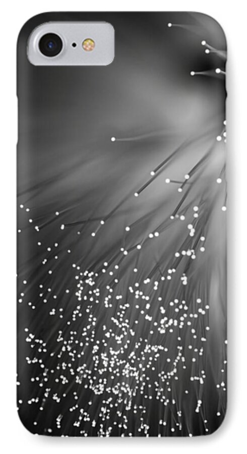 Abstract iPhone 8 Case featuring the photograph Black Night by Dazzle Zazz
