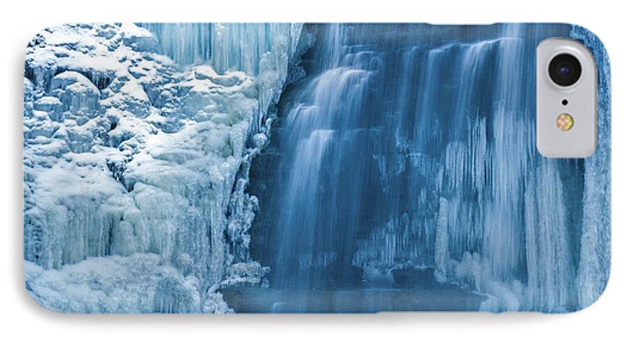 Tiffany Falls iPhone 8 Case featuring the photograph Blue Ice by Karl Anderson