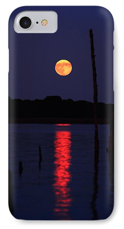 Blue Moon iPhone 8 Case featuring the photograph Blue Moon by Raymond Salani III