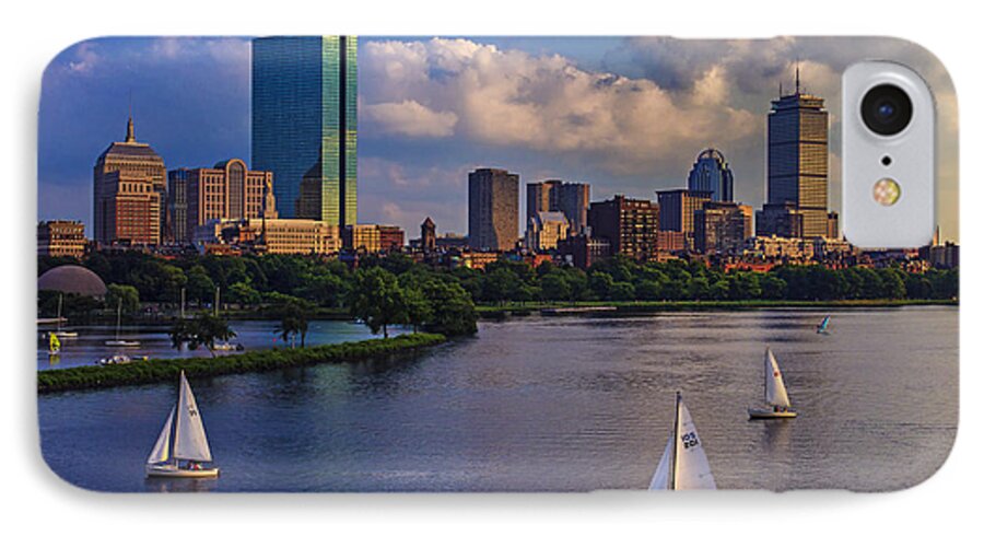 Longfellow Bridge iPhone 8 Case featuring the photograph Boston Skyline by Rick Berk