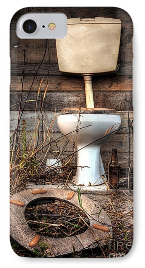 Abandoned iPhone 8 Case featuring the photograph Broken Toilet by Carlos Caetano