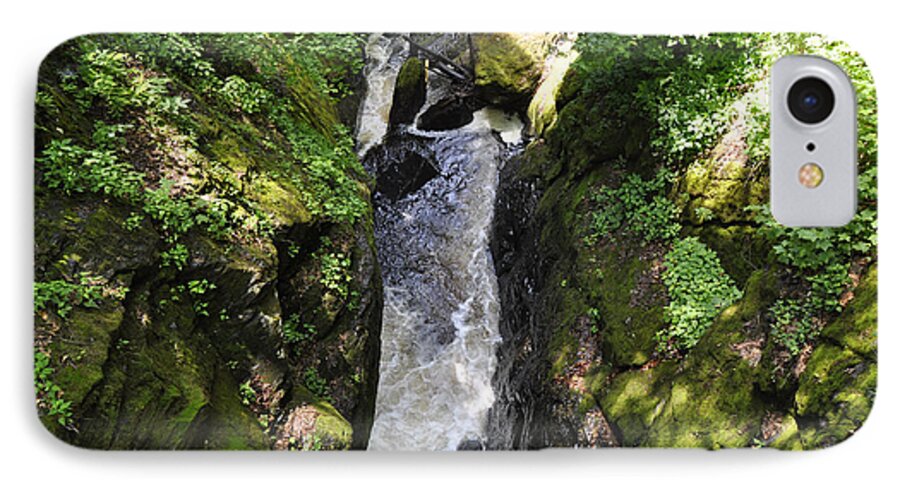 Bushkill Falls iPhone 8 Case featuring the photograph Bushkill Fall - Three by Andrew Dinh