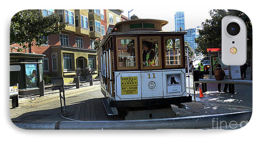 Cable Car iPhone 8 Case featuring the photograph Cable Car Turnaround by Steven Spak